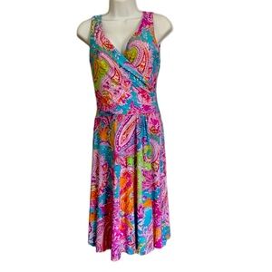 Ralph Lauren faux wrap dress size L